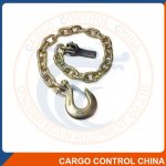 EBTB086 G70 3/8" CHAIN + 3/8" CLEVIS SLIP HOOK + 3/8" CHAIN RETAINER(SELF-COLOR WITH OIL)