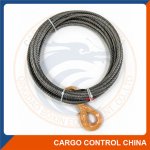 BXWR007  9/16" WIRE ROPE WITH SAFETY HOOKS 